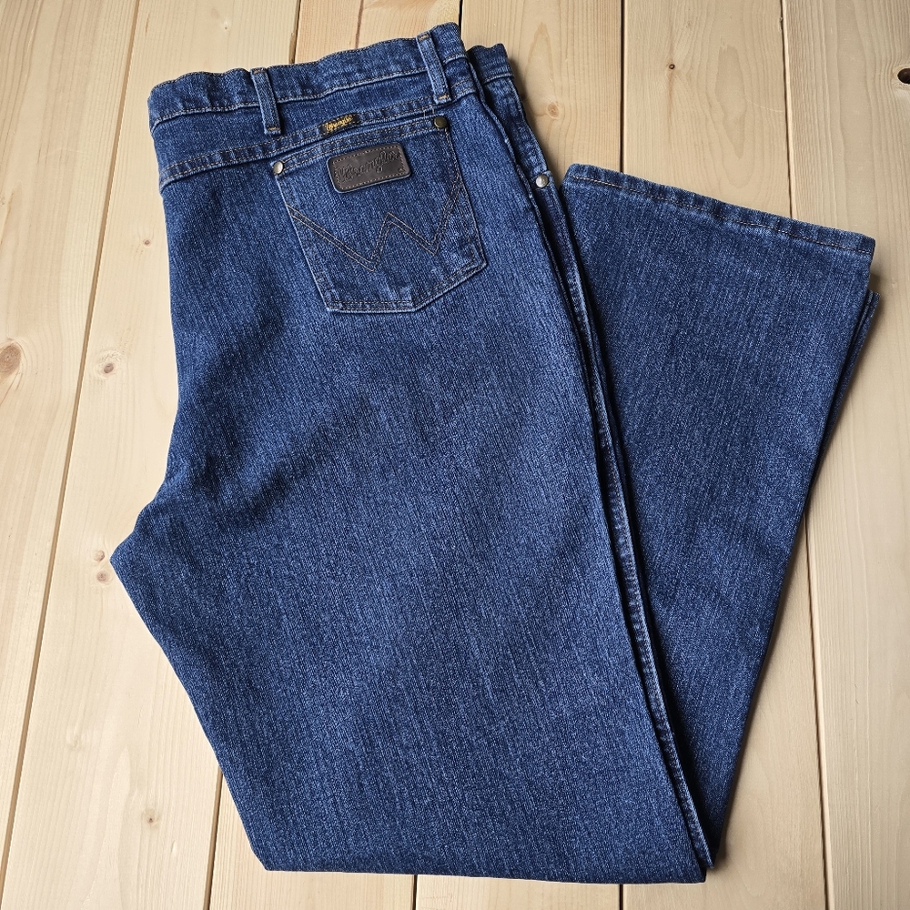 Wrangler Premium Performance Slim Fit Advanced Comfort Denim Jeans Mens 42X32